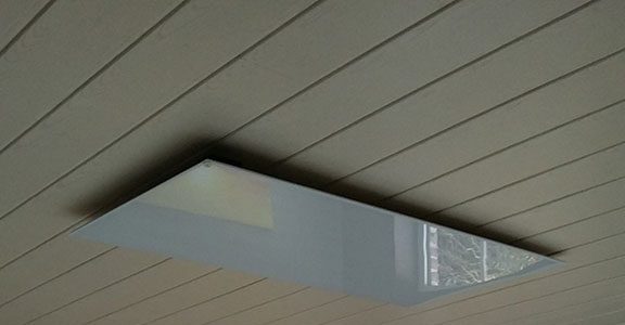 Infrared Heating Panel on ceiling