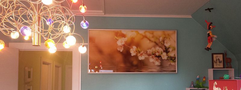 Infrared Heating Panel on wall